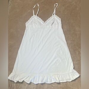 Vintage Victorias Secret White Chemise Slip